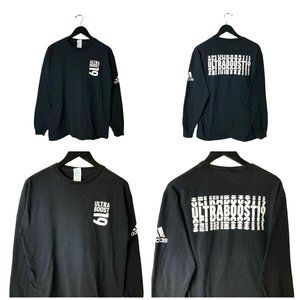 Ultraboost 19 T Shirt Adult Black L Large Adidas Graphic Tee Cotton Long Sleeve